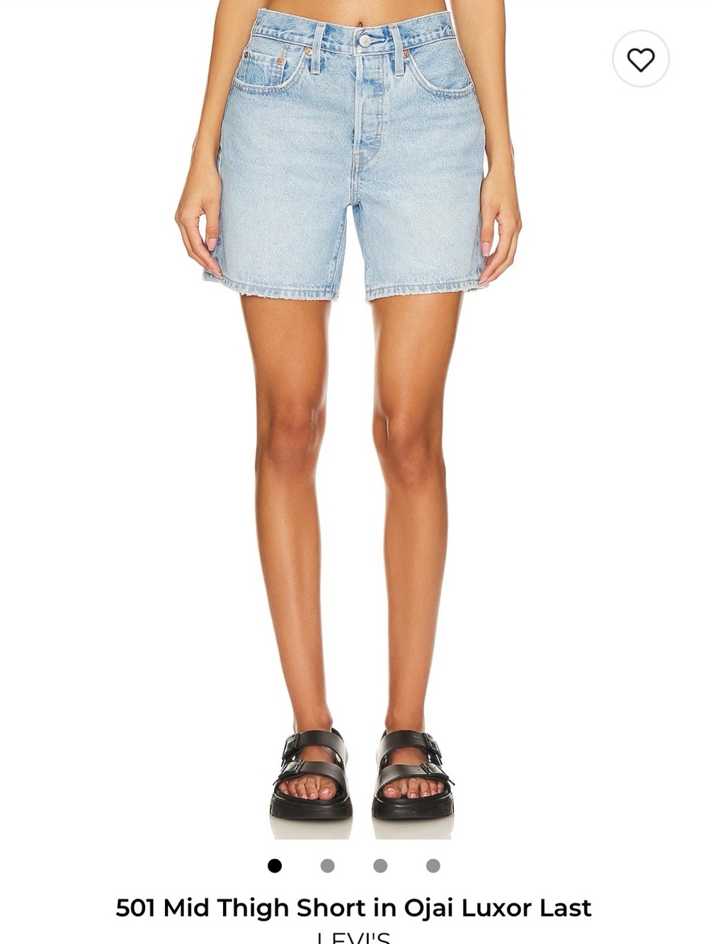 Levi's Light Blue Mid-Thigh Denim Shorts